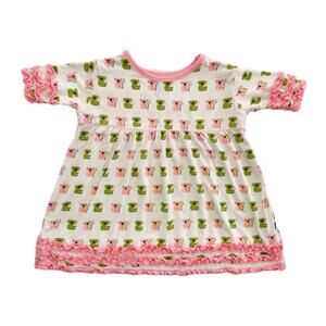 Kickee Pants Bamboo Koala Babydoll Ruffle Top Size 4T